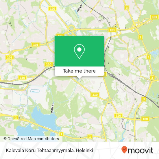 Kalevala Koru Tehtaanmyymälä map