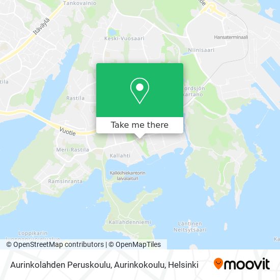 Aurinkolahden Peruskoulu, Aurinkokoulu map