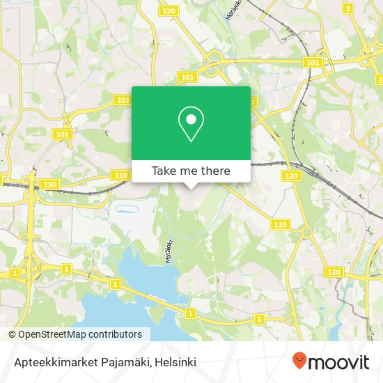 Apteekkimarket Pajamäki map