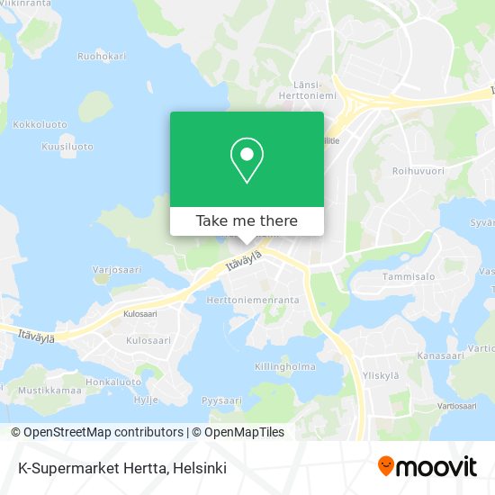 K-Supermarket Hertta map