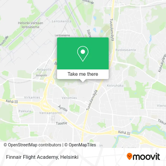 Finnair Flight Academy map