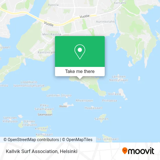 Kallvik Surf Association map