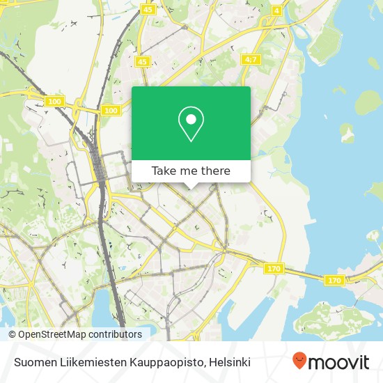 Suomen Liikemiesten Kauppaopisto map