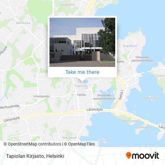 Tapiolan Kirjasto map