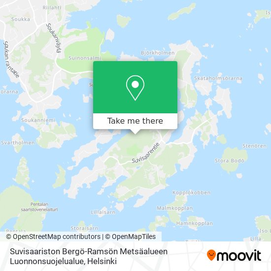 Suvisaariston Bergö-Ramsön Metsäalueen Luonnonsuojelualue map