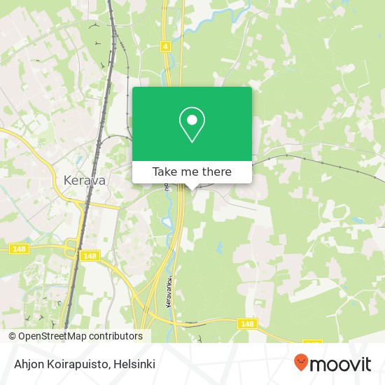 Ahjon Koirapuisto map