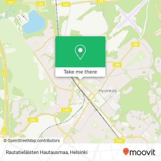 Rautatieläisten Hautausmaa map