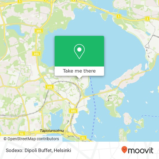 Sodexo: Dipoli Buffet map