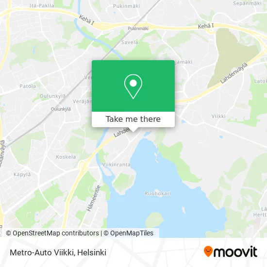 Metro-Auto Viikki map