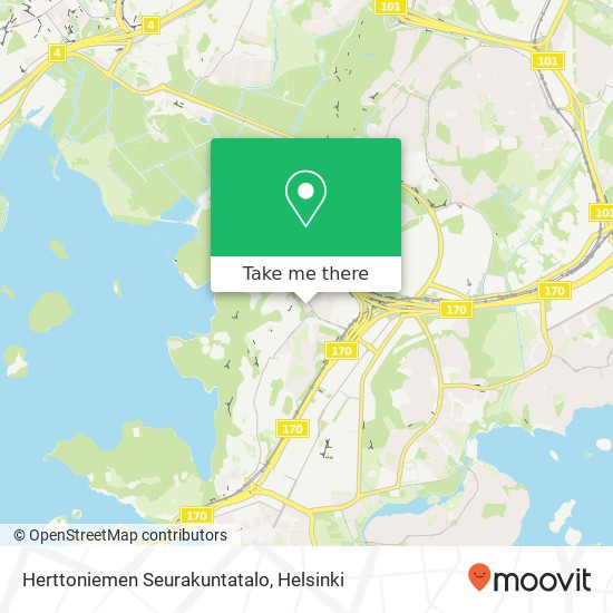 Herttoniemen Seurakuntatalo map