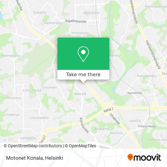 Motonet Konala map