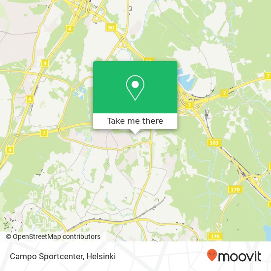 Campo Sportcenter map