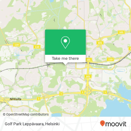 Golf Park Leppävaara map