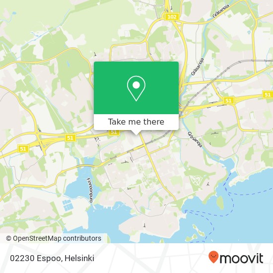 02230 Espoo map