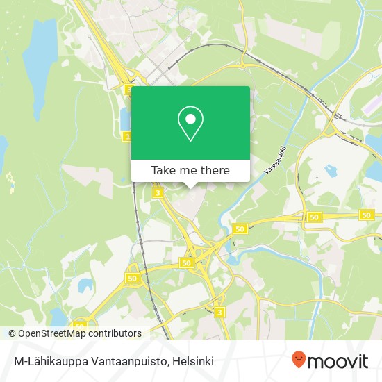 M-Lähikauppa Vantaanpuisto map