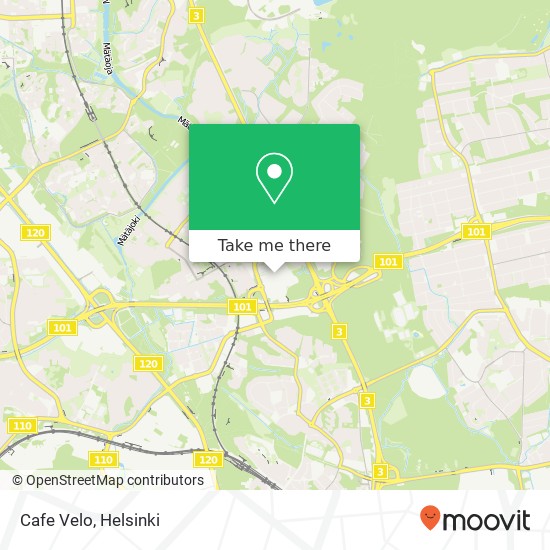 Cafe Velo map