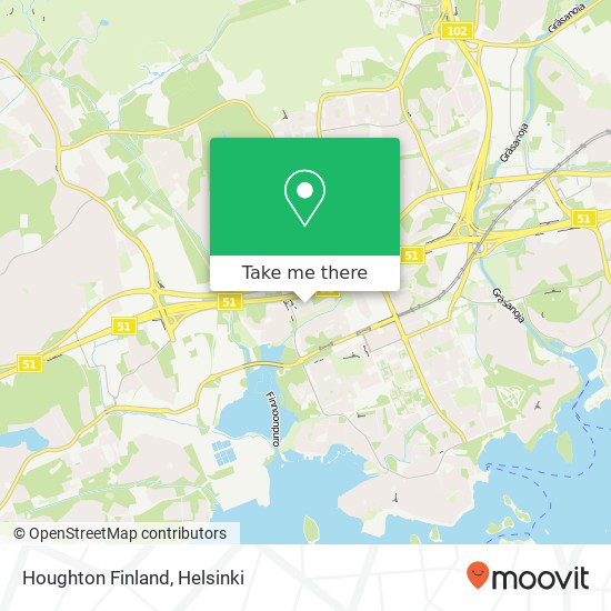 Houghton Finland map