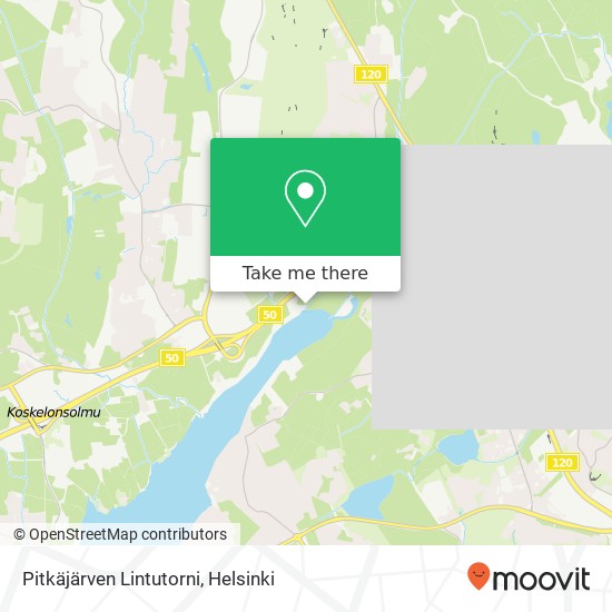 Pitkäjärven Lintutorni map