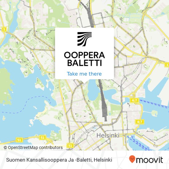 Suomen Kansallisooppera Ja -Baletti map