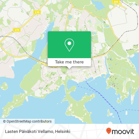 Lasten Päiväkoti Vellamo map