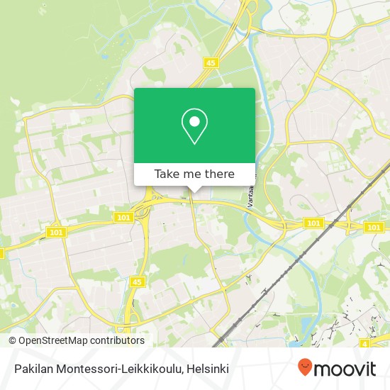 Pakilan Montessori-Leikkikoulu map