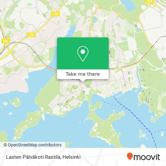 Lasten Päiväkoti Rastila map