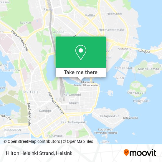 Hilton Helsinki Strand map