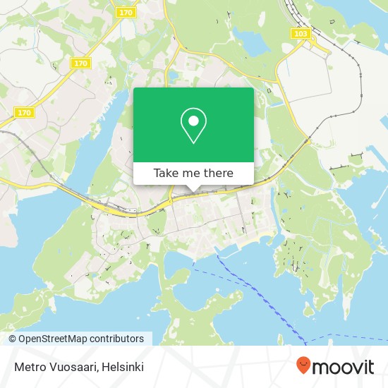 Metro Vuosaari map
