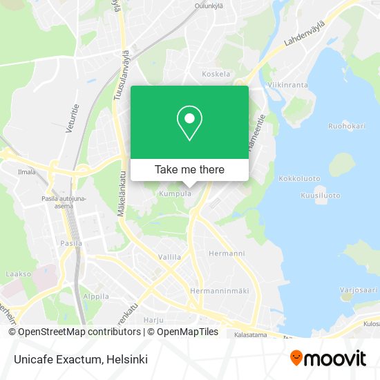 Unicafe Exactum map