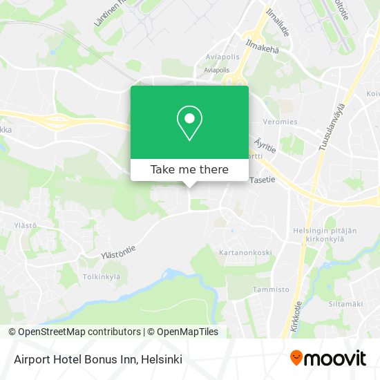 Airport Hotel Bonus Inn map