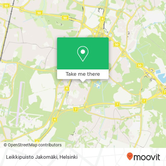 Leikkipuisto Jakomäki map