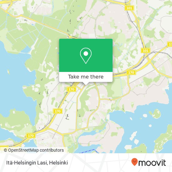 Itä-Helsingin Lasi map
