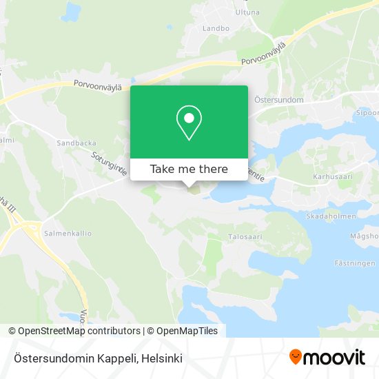 Östersundomin Kappeli map