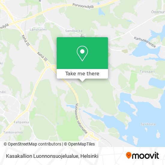 Kasakallion Luonnonsuojelualue map