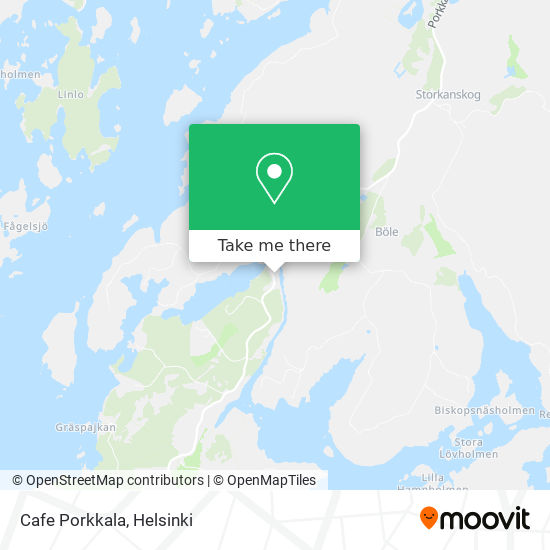 Cafe Porkkala map