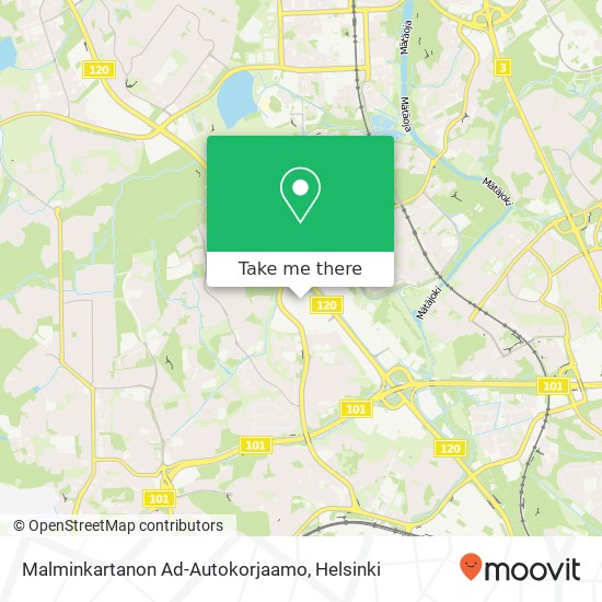 Malminkartanon Ad-Autokorjaamo map