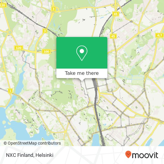 NXC Finland map