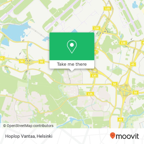 Hoplop Vantaa map