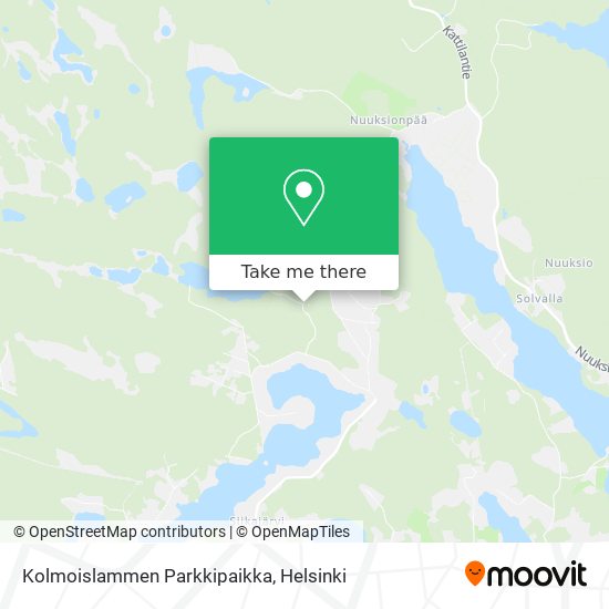 Kolmoislammen Parkkipaikka map