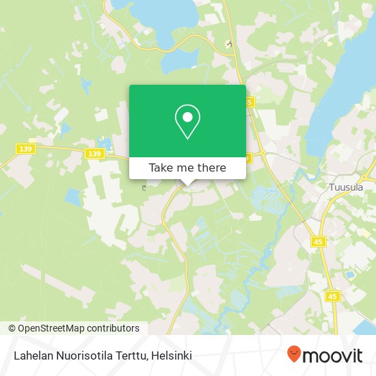 Lahelan Nuorisotila Terttu map