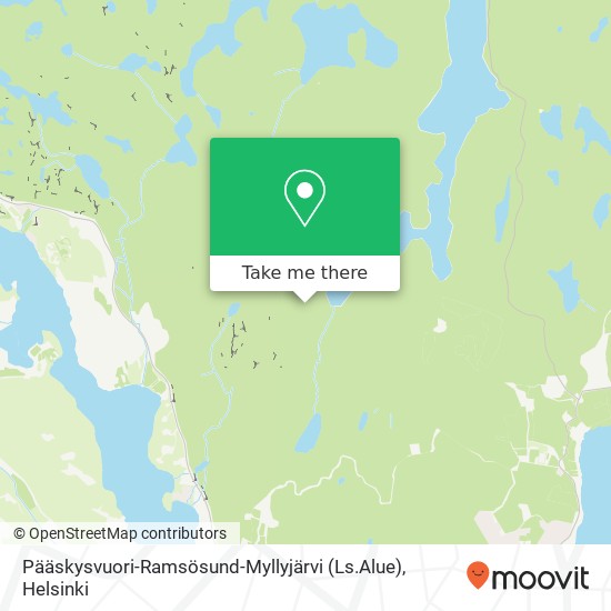 Pääskysvuori-Ramsösund-Myllyjärvi (Ls.Alue) map