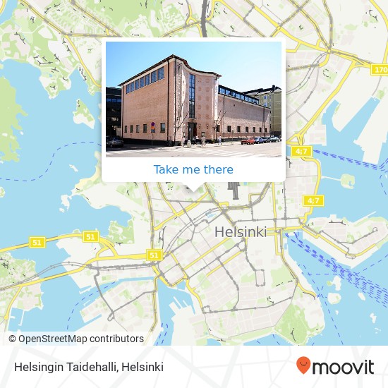 Helsingin Taidehalli map