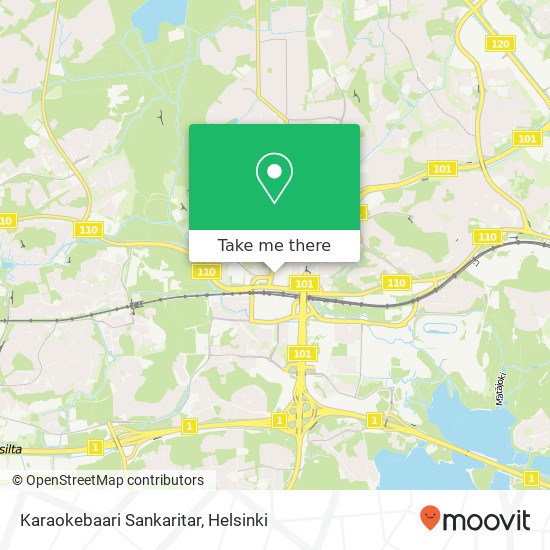 Karaokebaari Sankaritar map