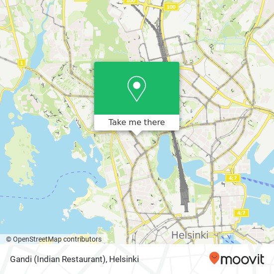 Gandi (Indian Restaurant) map