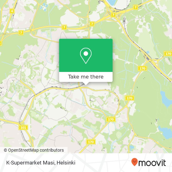 K-Supermarket Masi map
