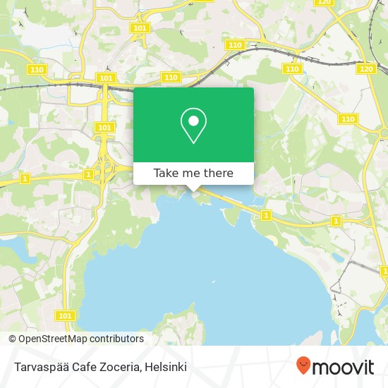 Tarvaspää Cafe Zoceria map