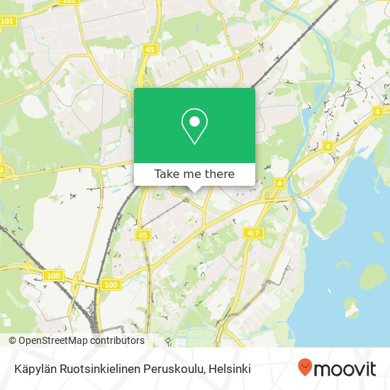 Käpylän Ruotsinkielinen Peruskoulu map