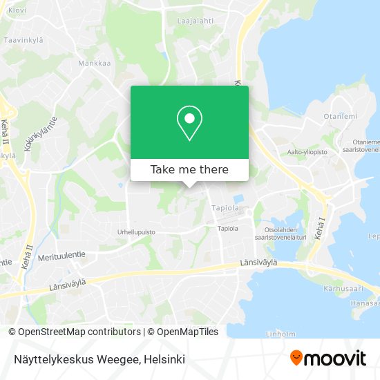Näyttelykeskus Weegee map