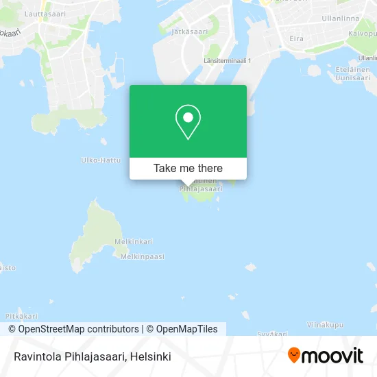 Pihlajasaari Restaurant map