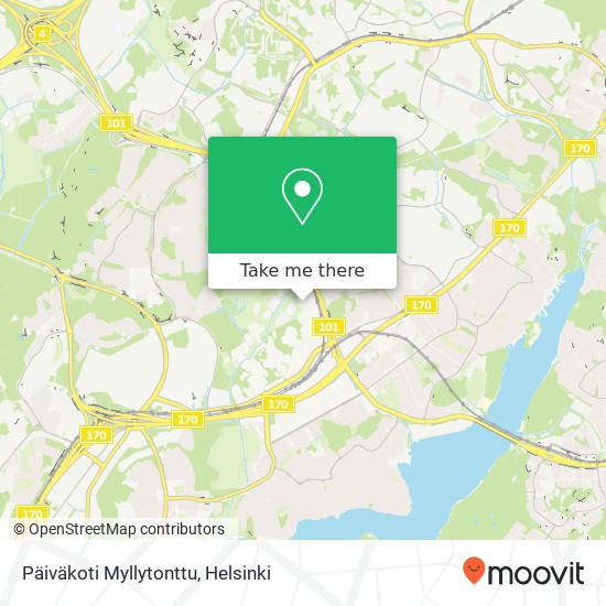 Päiväkoti Myllytonttu map